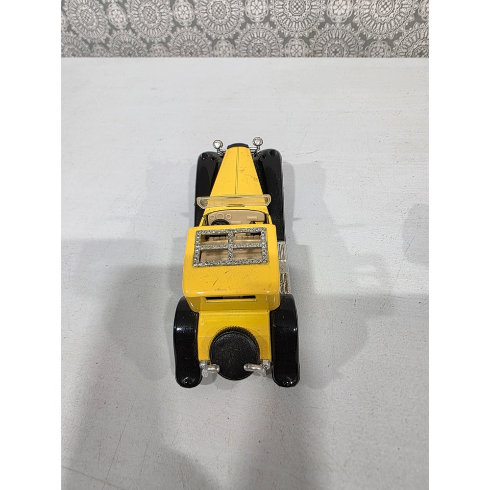 Vintage Yellow Black Toy Cars Replica Antique Vehicle Collectible Die Cast Metal - Picture 4 of 13